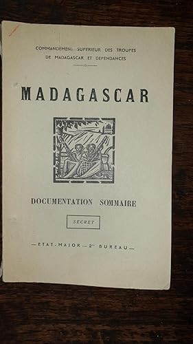 Seller image for Madagascar. Documentation sommaire. Secret. Etat-Major - 2�me Bureau for sale by AHA BOOKS