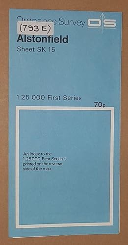 Alstonfield. 1:25000 First Series Map Sheet SK 15