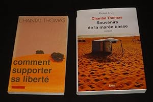Bild des Verkufers fr Lot de 2 ouvrages de Chantal Thomas : Comment supporter sa libert - Souvenirs de la mare basse (2 volumes) zum Verkauf von Abraxas-libris
