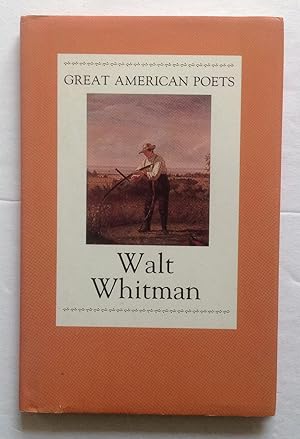 Image du vendeur pour Great American Poets. Walt Whitman. mis en vente par Monkey House Books