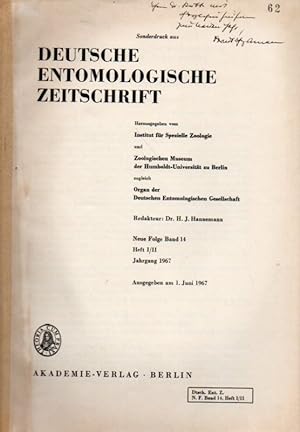 Seller image for Der berflug von Insekten ber Nord- und Ostsee nach Untersuchungen for sale by Clivia Mueller