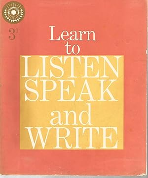 Seller image for Learn to Listen Speak and Write 3-1 for sale by Beverly Loveless