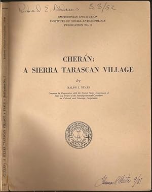 Imagen del vendedor de Cheran: A Sierra Tarascan Village a la venta por The Book Collector, Inc. ABAA, ILAB