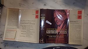 Image du vendeur pour SELECTED WRITINGS GERTRUDE STEIN ,Modern Library 1ST EDITION, 1962, With an essay on Gertrude Stein by F. W. Dupee. Two months before Gertrude Stein died in Paris, on July 27, 1946 mis en vente par Bluff Park Rare Books