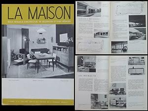 LA MAISON N°6 1955 MEUBLE VK, LUCIEN KROLL, CHARLES VANDENHOVE, VICTOR DUYCKERS