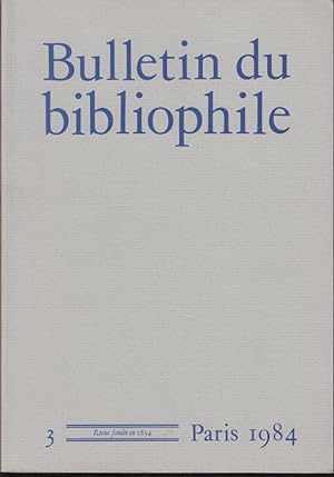 Seller image for Bulletin du bibliophile. - N° 3 for sale by PRISCA