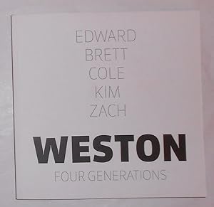 Immagine del venditore per Weston - Four Generations - Edward Brett Cole Kim Zach (Saller Fine Arts, Regen 2017) *** SIGNED COPY*** venduto da David Bunnett Books