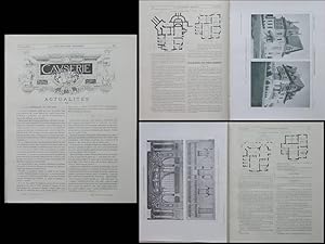 LA CONSTRUCTION MODERNE n°21- 1904 - COGNAC, VILLA GRAND BREUIL, GEAY