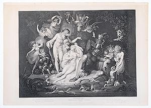 Seller image for Midsummer-Night's Dream. Act IV. Scene I. Oberon, Queen of the Fairies, Puck, Bottom and the Fairies attending. for sale by Robert Frew Ltd. ABA ILAB