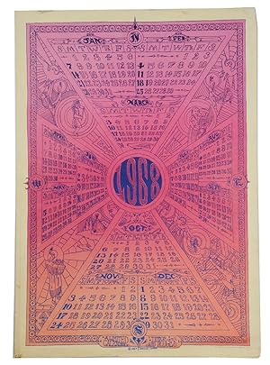 1968: A Limited Edition Calendar (Original head shop poster)