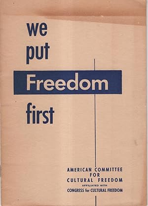 We Put Freedom First
