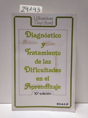 Seller image for DIAGNSTICO Y TRATAMIENTO DE LAS DIFICULTADES EN EL APRENDIZAJE for sale by Librera Circus