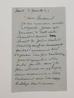 Autograph Letter Signed