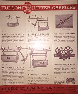 [TRADE CATALOGUES] [TOOLS] [MACHINERY] Hudson Litter Carriers [Just how much would you pay for wh...