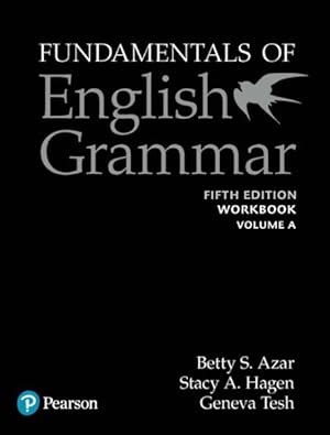 Immagine del venditore per Fundamentals of English Grammar Workbook A With Answer Key venduto da GreatBookPrices
