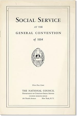 Social Service at the General Convention of 1934
