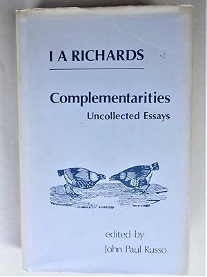 Seller image for COMPLEMENTARITIES Uncollected Essays for sale by Douglas Books