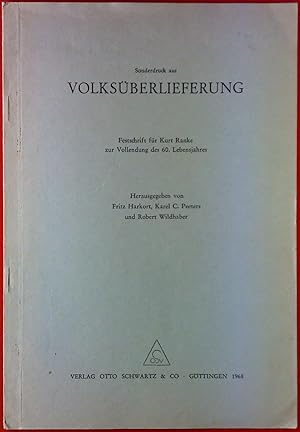 Immagine del venditore per Sonderdruck aus VOLKSBERLIEFERUNG. Festschrift fr Kurt Ranke zur Vollendung des 60. Legensjahres venduto da biblion2