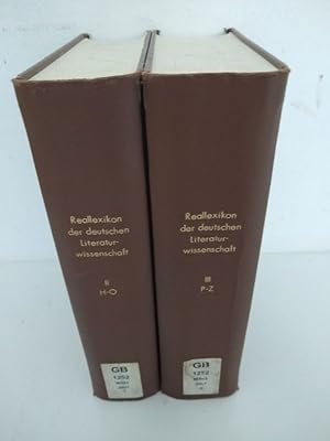 Immagine del venditore per Reallexikon der deutschen Literaturwissenschaft. [Hier]: Bde 2 - 4 (H - Z) venduto da Antiquariat Bookfarm