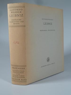 Bild des Verkufers fr Smtliche Schriften und Briefe1. Reihe, Allgemeiner politischer und historischer Briefwechsel 9. Bd. 1693. zum Verkauf von Antiquariat Dorner