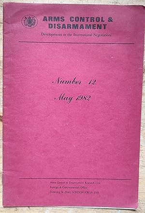 Image du vendeur pour Arms Control & Disarmament Number 12 May 1982 mis en vente par Shore Books