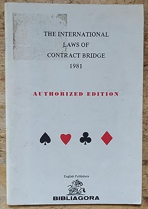 Imagen del vendedor de Laws of Contract Bridge 1981: International Bridge Laws Authorized Edition a la venta por Shore Books