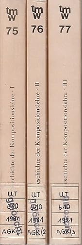 Geschichte der Kompositionslehre : von d. Anfängen bis gegen 1700 [3 Bde.] / Ernst Apfel, Taschen...