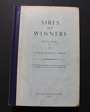 Seller image for Sires of Winners. Supplement for 1952. for sale by Bristow & Garland
