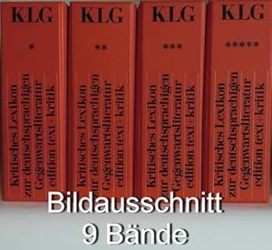 9 Bände: Kritisches Lexikon zur deutschsprachigen Gegenwartsliteratur 1. Band A, B / 2. Band C, D...