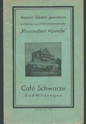 Bad Wildungen. - Hotel - Restaurant und Café Schwarze.