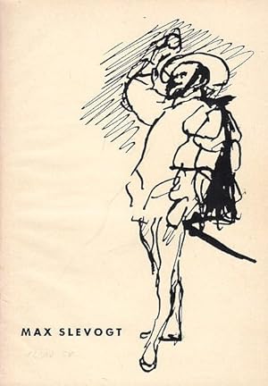 Bild des Verkufers fr Max Slevogt - Aquarelle und Zeichnungen aus der Sammlung Kohl-Weigand. Katalog zur Ausstellung vom 27. Septe,ber-26. Oktober 1958. zum Verkauf von Antiquariat Carl Wegner