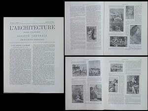 L'ARCHITECTURE n°16 1901 - EXPOSITION AQUARELLES NATURE, WALLON, BONNIER, NAVARRE