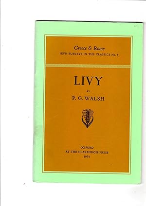 Immagine del venditore per Livy (New Surveys in the Classics no.8) venduto da Gwyn Tudur Davies