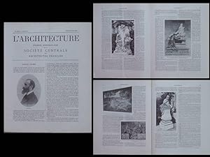 L'ARCHITECTURE N°21 1901 ART NOUVEAU, SALON 1901, GIROU DE BUZAREINGUES, GASQ