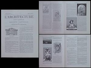 L'ARCHITECTURE N°23 1901 ART NOUVEAU, SALON 1901, JOZON, BENTZ, ARNOUX, CONVERS