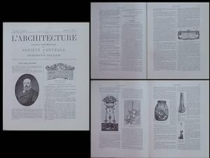 L'ARCHITECTURE N°22 1901 ART NOUVEAU, SALON 1901, ROBALBHEN, GAILLARD, REGIUS, MINOT