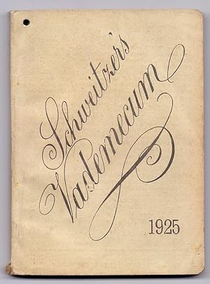 Bild des Verkufers fr Schweitzers Vademecum 1925. Literarisches Vademecum fr Juristen und Verwaltungsbeamte. zum Verkauf von Die Wortfreunde - Antiquariat Wirthwein Matthias Wirthwein