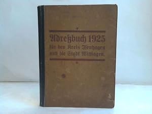 Adressbuch 1925 für den Kreis Isenhagen und die Stadt Wittingen