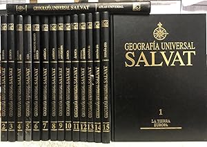 GEOGRAFIA UNIVERSAL SALVAT (15 VOLUMENES+ 1 ATLAS DE ESPAÑA).