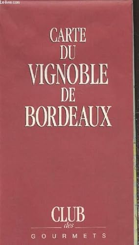 Image du vendeur pour Carte du vignoble de Bordeaux mis en vente par Le-Livre
