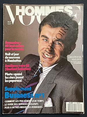 VOGUE HOMMES-N°103-OCTOBRE 1987-CHRISTOPHE MALAVOY