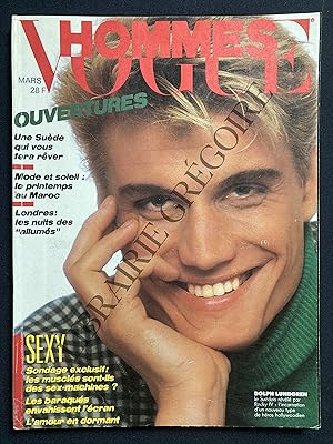 VOGUE HOMMES-N°87-MARS 1986-DOLPH LUNDGREN