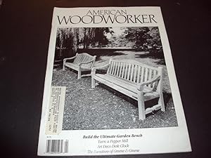 Imagen del vendedor de American Woodworker Apr 1991 Build Garden Bench, Art Deco Desk Clock a la venta por Joseph M Zunno