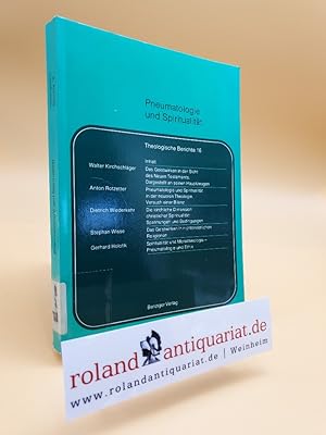 Bild des Verkufers fr Theologische Berichte Teil: 16, Pneumatologie und Spiritualitt zum Verkauf von Roland Antiquariat UG haftungsbeschrnkt