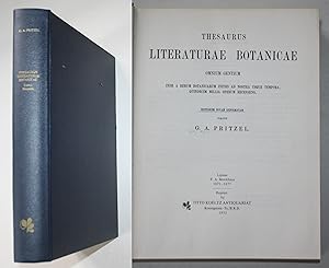 Thesaurus Literaturae Botanicae Omnium Gentium Inde a Rerum Botanicarum Initiis ad Nostra usque T...