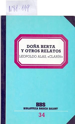 Image du vendeur pour DOA BERTA Y OTROS RELATOS mis en vente par Libreria 7 Soles