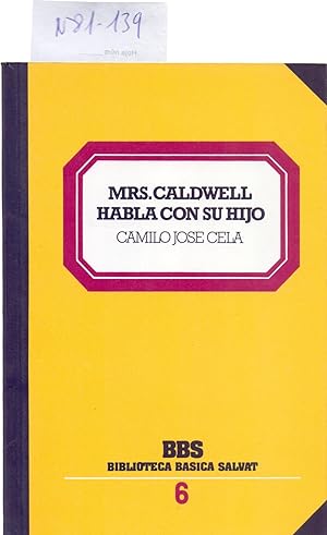 Bild des Verkufers fr MRS. CALDWELL HABLA CON SU HIJO zum Verkauf von Libreria 7 Soles