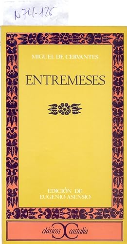 Seller image for ENTREMESES for sale by Libreria 7 Soles
