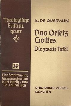 Seller image for Das Gesetz Gottes. Die zweite Tafel. Predigten. for sale by Antiquariat Axel Kurta