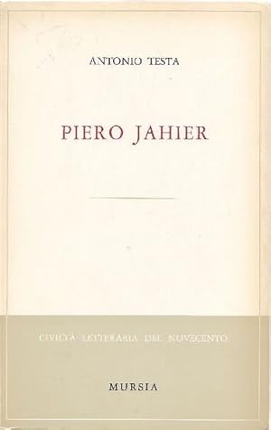 Imagen del vendedor de Piero Jahier a la venta por Libro Co. Italia Srl